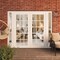 Vdomdoors Front Exterior Prehung Metal-Plastic Double Doors Clear Glass / MANUX 8151 White Silk / Office Comm MANUX8151DEXD-WS-W12+72+12xH80-LH-I - alternate 3