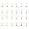 Bulbrite Incandescent Dimmable 25W Globe G25 Bulbs, Clear Glass, Medium E26 Screw Base, 2700K, 24PK 861093 - alternate 1