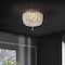 Jonathan Y Allison 10" 2-Light Shabby Chic Farmhouse Wood Beaded/Metal LED Flush Mount, White JYL9074D - alternate 9