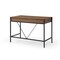 Homeroots 43" Wood Brown and Black Writing Desk With Two Drawers 543784 - alternate 8