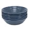 Bee And Willow Milbrook 6 Piece 8 Inch Stoneware Bowl Set in Speckled Blue 124552.01 - alternate 6