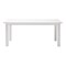 Homeroots 79" White Solid Wood Dining Table 518762 - alternate 1