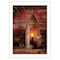 Homeroots Tinners Lantern 1 White Framed Print Wall Art 406875 - alternate 1