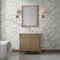 James Martin Vanities Kinnsden 36" Single Vanity, Weathered Oak w/ 3 CM White Zeus Silestone Top D680-V36-WTO-3WZ - alternate 10