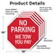 Signmission No Parking We Tow You Pay, 10 inch X 10 inch, Aluminum Metal Signs, 5PK OC-A-5Pack-10-73 - alternate 6