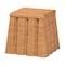 Bali & Pari Andrea Natural Rattan End Table - Handwoven Wicker Accent Table with Pleated Skirt, Boho Side Table 267-14598-ZORO - alternate 1