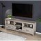 Homeroots 70" Gray Wood Enclosed and Open Storage TV Stand 632588 - alternate 9