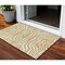 Homeroots 3' X 5' Gold And Ivory Animal Print Washable Indoor Outdoor Area Rug 600612 - alternate 1