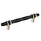 Amerock London 5-1/16 in 128 mm Center-to-Center Black Bronze/Golden Champagne Cabinet Pull BP36649BBRBBZ - alternate 1