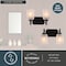 Vaxcel Laurelhurst 2-Light Vanity Light, Matte Black, White Marble Glass, 13.25-In. Wide W0575 - alternate 8