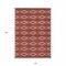 Homeroots 10' X 14' Red Ivory And Gray Geometric Washable Indoor Outdoor Area Rug 599669 - alternate 9