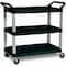 Rubbermaid Commercial Plastic, 300 lb Load Capacity, 3 Shelves, 40.63" W FG409100BLA - alternate 1