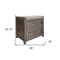 Homeroots 27" Gray Two Drawer Nightstand 527064 - alternate 2