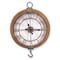 Homeroots 22"  Natural Solid Wood and Metal Analog Round Wall Clock 516211 - alternate 1