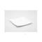 Homeroots 13in White Square Bone China Platter 483493 - alternate 4