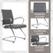 Leisuremod Benmar Modern Office Chair with Faux Leather Sled Base Task Chair & Arms BGO19GRL - alternate 7