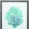 Homeroots 27" X 33" Distressed Wood Toned Frame Aqua Coral On White I 365834 - alternate 5
