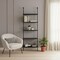 Homeroots 72" Black Metal Five Tier Bookcase 489801 - alternate 8