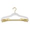 Simplify 6 Pack Velvet Hangers with Clips in White 23250-G-WHITE - alternate 1