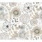 York Wallcoverings Artistic Bouquet Neutral Wallpaper ZM2894 - alternate 1