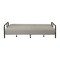 Homeroots 79" Gray Fabric Convertible Futon Steel Sleeper Reclining Sofa 719577 - alternate 9