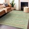 Homeroots 5' X 8' Mint Green Striped Washable Indoor Outdoor Area Rug 607963 - alternate 7