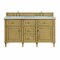 James Martin Vanities Lorelai 60'' D Vanity, Light Natural Oak w/ Jasmine Pearl Silestone Top w/FreePower Wireless Charger 424-V60D-LNO-FEJP - alternate 1