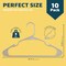 Lifemaster Heavy Duty Plastic Clothes Hangers, Non-Slip, Space-Saving, Holds 5 lbs, Ivory, 10PK LMPLCIVO10 - alternate 6