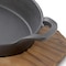 Megachef 4 Piece Mini Cast Iron Oval Pan with Wood Tray Set 750123651M - alternate 6