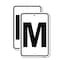 Signmission Sign with Letter M, 18'' X 24'' 2 Signs, Heavy Gauge Aluminum, 2PK A-1824-2PACK-22940 - alternate 1