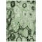 Homeroots 5' X 8' Artichoke Green And Emerald Abstract Washable Indoor Outdoor Area Rug 577152 - alternate 5