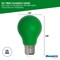 Bulbrite 25-Watt Equivalent Ceramic Green Color A19 Weatherproof Outdoor E26 Medium BaseLED Light Bulb, 10PK 862315 - alternate 8