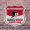 Signmission No Trespassing Shield Sign This Property, 6 Inch X 6 Inch, Plastic Sign SHI-P-6-410 - alternate 5