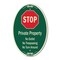 Signmission Private Property No Outlet No Trespassing Or , 12 In X 18 In Architectural, Heavy Gauge Aluminum A-OV-G-1218-9917 - alternate 1