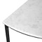 Homeroots 36" White and Black Genuine Marble and Iron Half Moon Console Table 654552 - alternate 8
