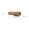 Homeroots Tan Genuine Leather L Shaped Sofa and Chaise Sectional With Toss Pillows 607317 - alternate 10