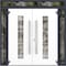 Vdomdoors Metal Double Doors Deux 1744 Natural Oak Frosted Glass 2 Sidelights and Top Transom Entry Modern Pa DEUX1744DEXD-OAKB-W12+72+12xH96+14-RH-I - alternate 2