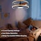 Simple Deluxe InfiniPower 16in ceiling fans with lights and remote, Caged Ceiling Fan with Reversible Motor for D HIFANXCEIL1603PLAST01 - alternate 7