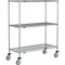 Global Industrial Nexel 3 Shelf Truck, Nexelate, 24"W x 21"D x 69"H, Polyurethane Swivel Casters B3156429 - alternate 1