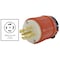 Ac Works Wiring Device, NEMA L22-20P Plug, 20A, 277/480V, 4-Pole 5-Wire, Locking, cULus Listed ASL2220P - alternate 6