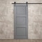 Sartodoors Modern Barn Door 32 x 80 inches, Ego 5010 Painted Grey Oak, 6.6FT Rail Track Heavy Hardware Set,  EGO5010BD-B-SEK-32 - alternate 6