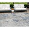 Homeroots 8' X 10' Denim Blue And Sky Blue Abstract Washable Indoor Outdoor Area Rug 587869 - alternate 1