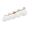 Jonathan Y Louis Parisian Globe 33" 5-Light Metal/Frosted Glass Modern Contemporary LED Vanity Light, Gold Paint JYL3559A - alternate 10