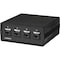 Black Box BLACK BOX Manual Desktop Switch - 3 - To - 1 CAT6 10 - Gbe Manual Switch (abcd) - 2.8" H x 6.1" W x 6.5" D SW1031A - alternate 1