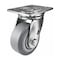 Hyw Products Heavy Duty Caster 4in x 2in Non-Marking Rubber Wheel Stainless Steel - Swivel (Flat) 40-40S-A1-INF(FLAT)(STS) - alternate 1
