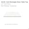 Fab Glass And Mirror Rectangle Glass Table Top, 20in x 30in, Clear, Tempered, Wall Mirror, Safety Backing, Clear Finis T-20x30REC12THFLTE - alternate 1