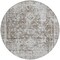 Homeroots 8' Chocolate Round Oriental Washable Indoor Outdoor Area Rug 607598 - alternate 8