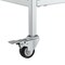Homeroots 28" Silver And Black Metal and Glass Rolling Bar Cart 551669 - alternate 8