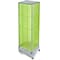 Azar Displays Four-Sided Pegboard Tower Floor Display, Rotating Wheeled Base, 16 in W x 67 in H, Green 700407-GRE - alternate 1