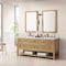 James Martin Vanities Breckenridge 72'' D Vanity, Light Natural Oak w/ Ethereal Noctis Top w/FreePower Wireless Charger 330-V72-LNO-FENC - alternate 9